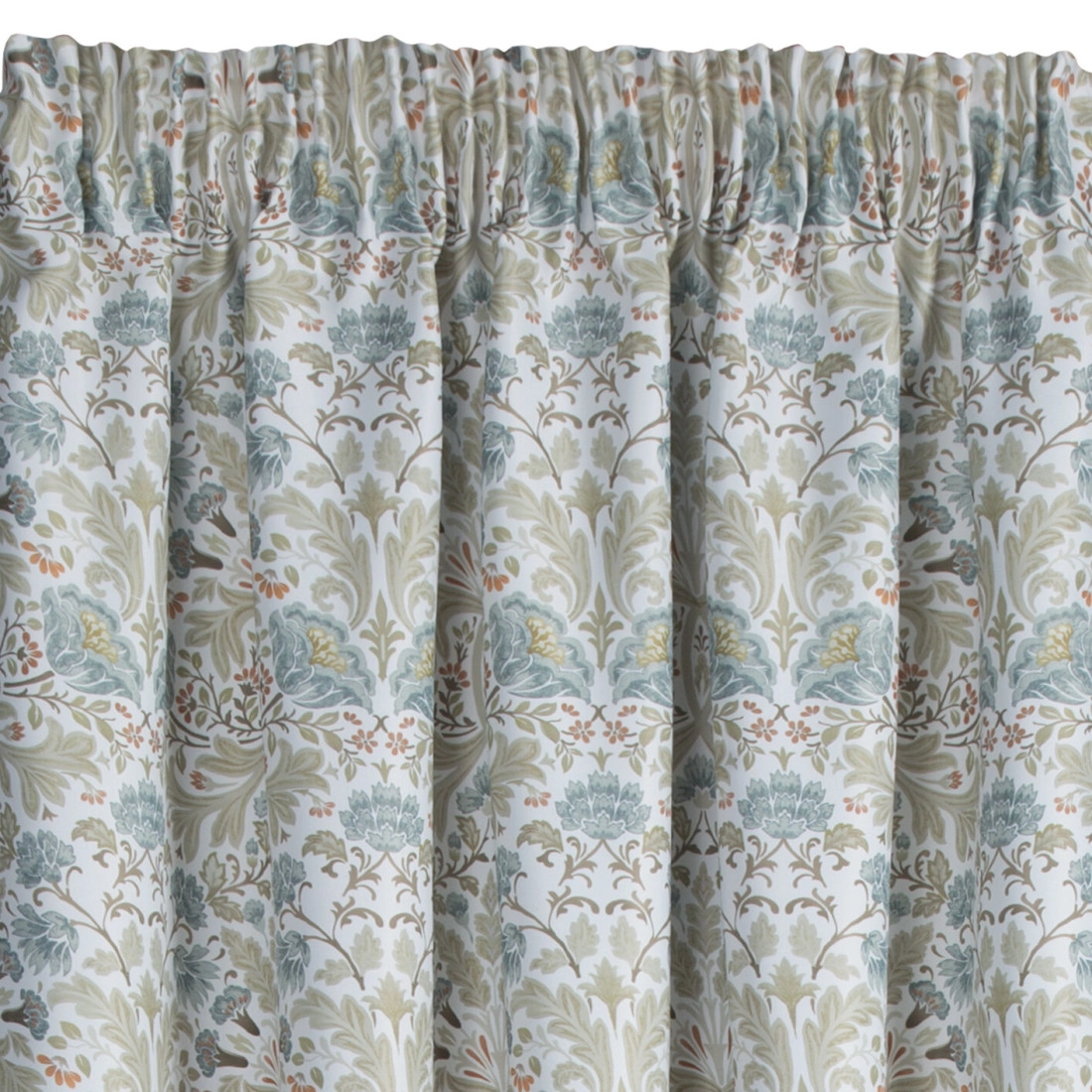 Záves 135x270 cm bielo modrý na riasiacu pásku ASHLEY