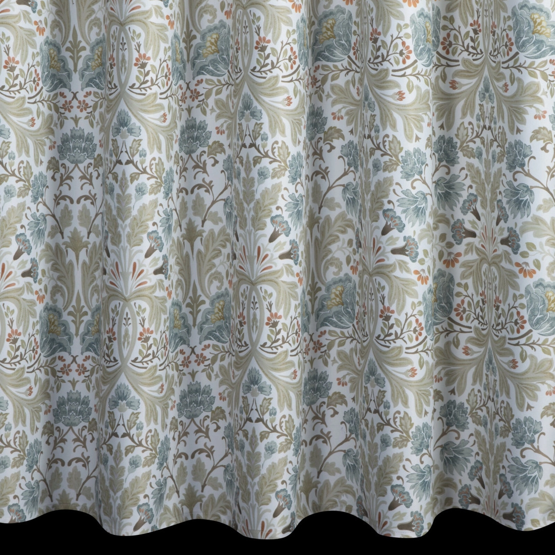 Záves 135x270 cm bielo modrý na riasiacu pásku ASHLEY