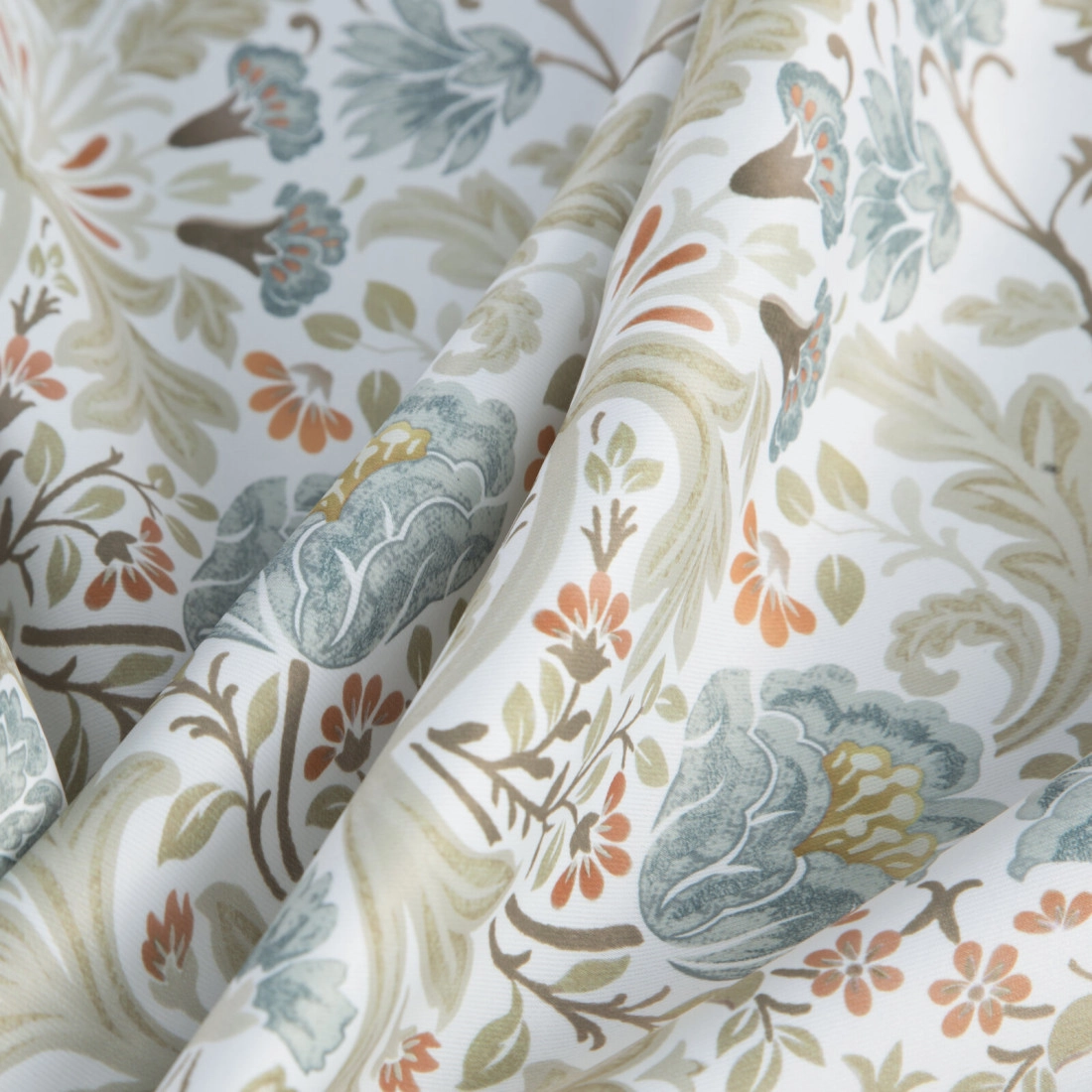 Záves 135x270 cm bielo modrý na riasiacu pásku ASHLEY