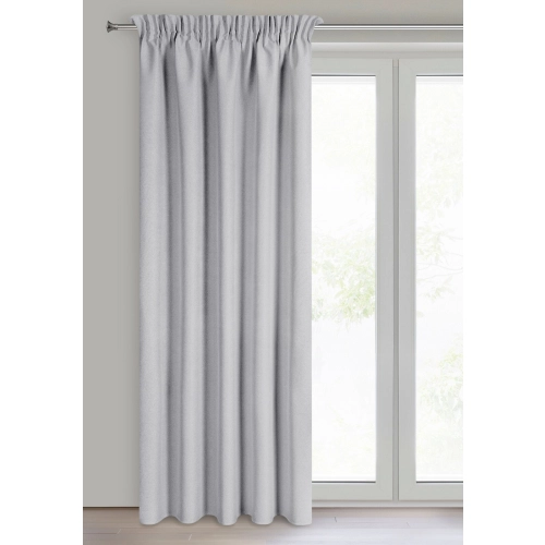 Záves 135x270 cm blackout oceľový na riasiacu pásku SUZAN