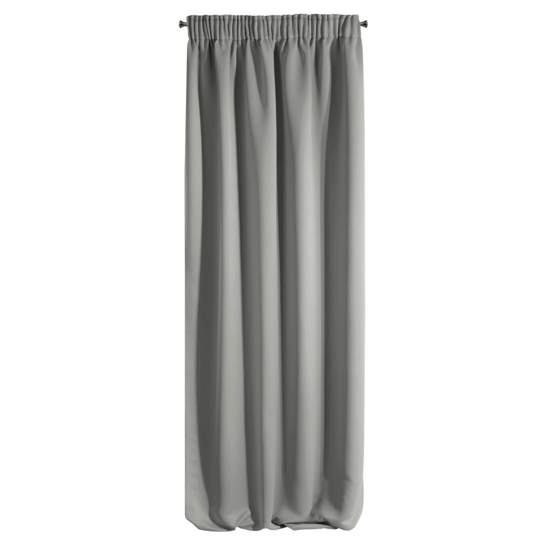 Záves 135x270 cm matný strieborný na riasiacu pásku ADLEY