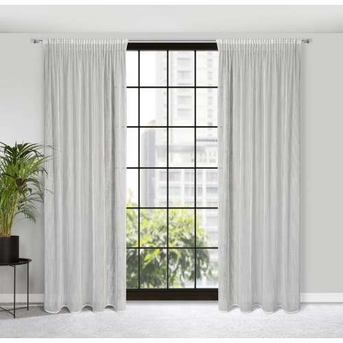 Záves 135x270 cm polyesterový prírodný na riasiacu pásku REGINA