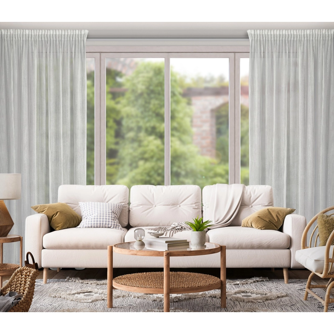 Záves 135x270 cm polyesterový prírodný na riasiacu pásku REGINA