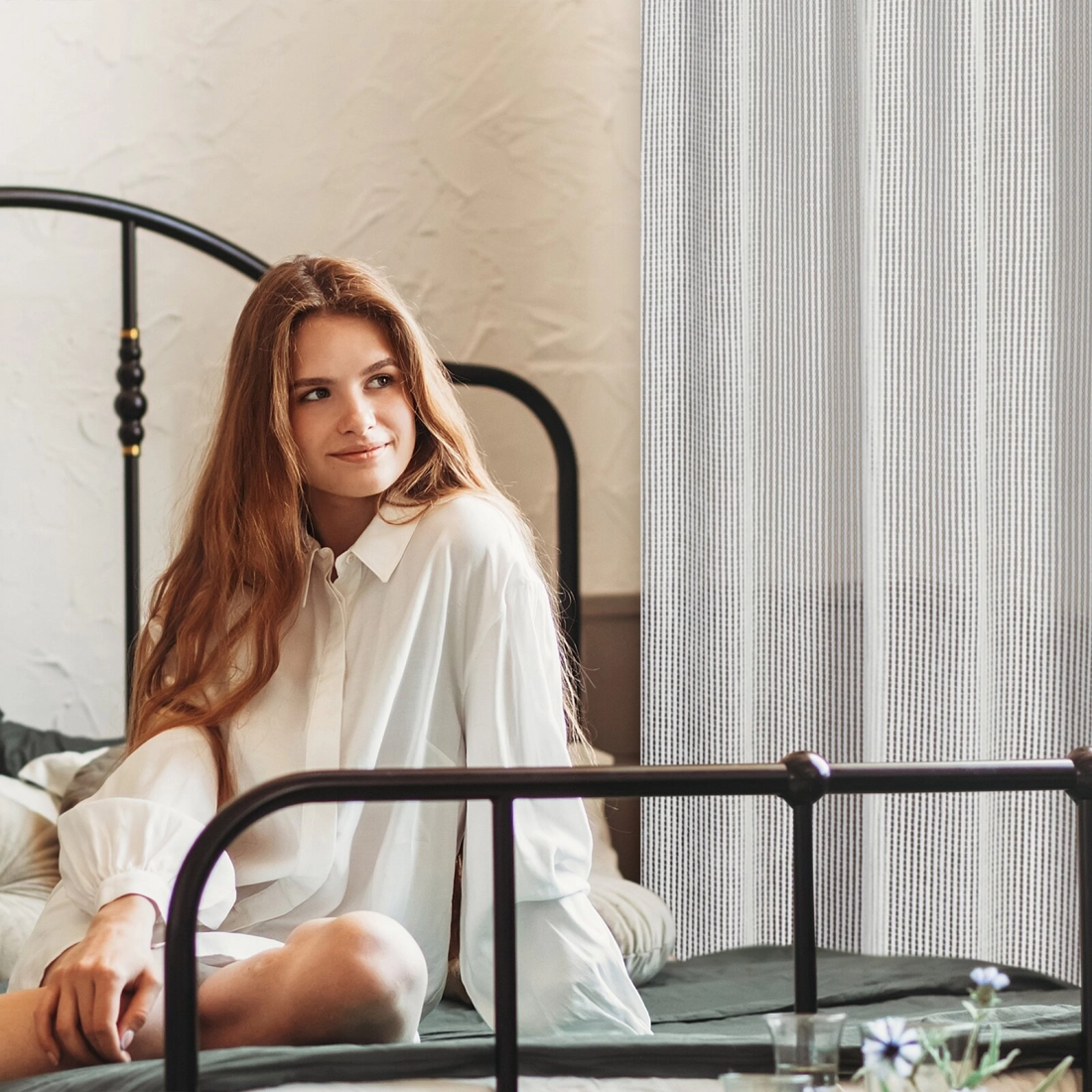 Záves 135x270 cm polyesterový prírodný na riasiacu pásku REGINA