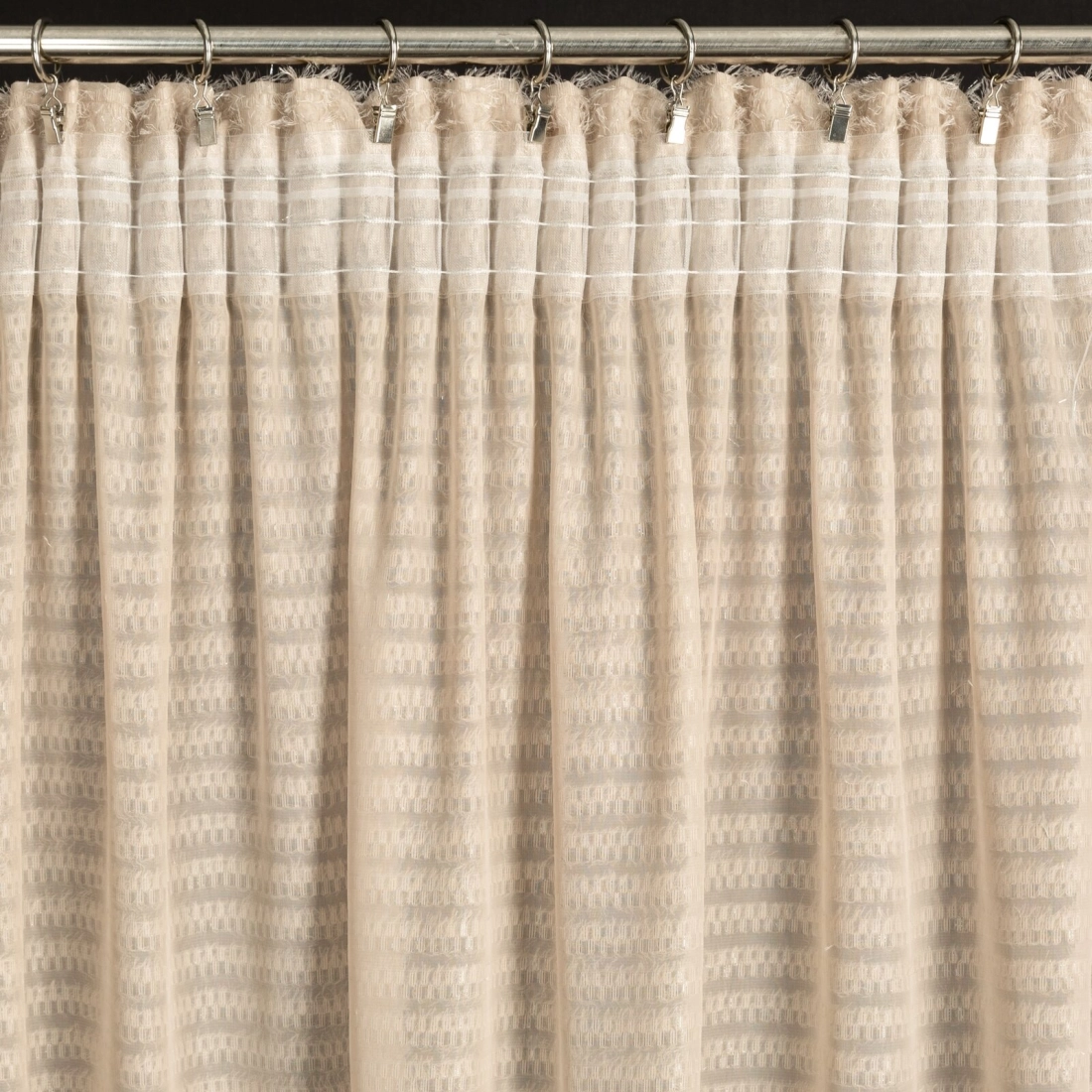 Záves 135x270 cm šifónový béžový na riasiacu pásku REINA Eva Minge