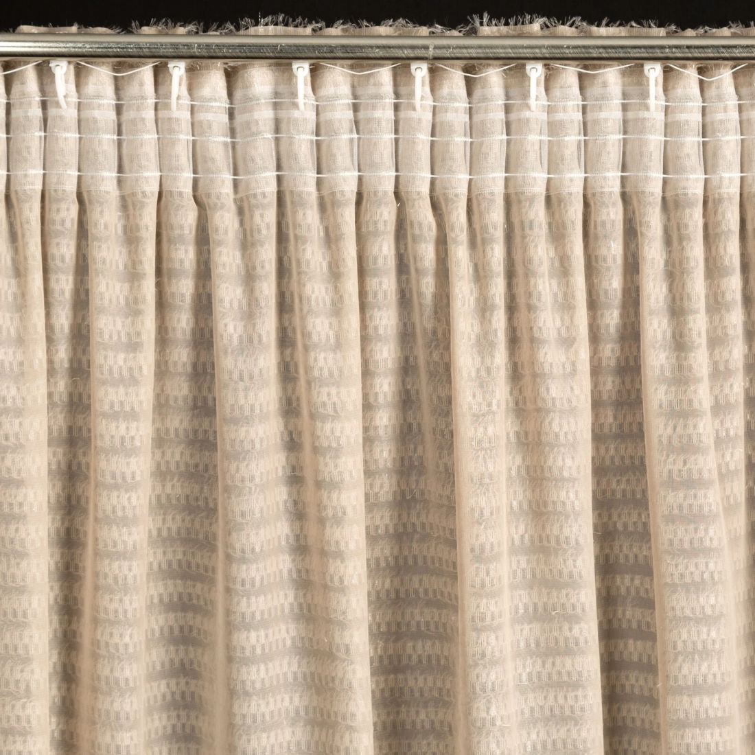 Záves 135x270 cm šifónový béžový na riasiacu pásku REINA Eva Minge