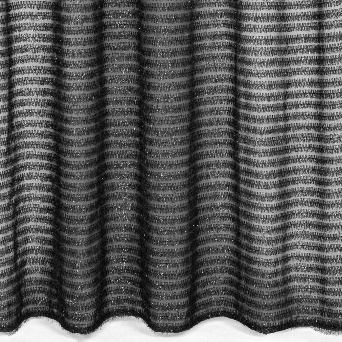 Záves 135x270 cm šifónový čierny na riasiacu pásku REINA Eva Minge