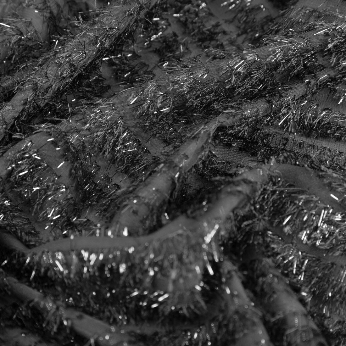 Záves 135x270 cm šifónový čierny na riasiacu pásku REINA Eva Minge