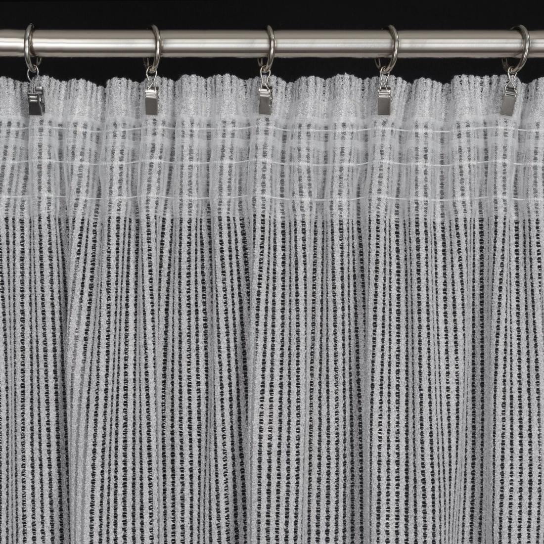 Záves 135x270 cm strieborný na riasiacu pásku REGINA