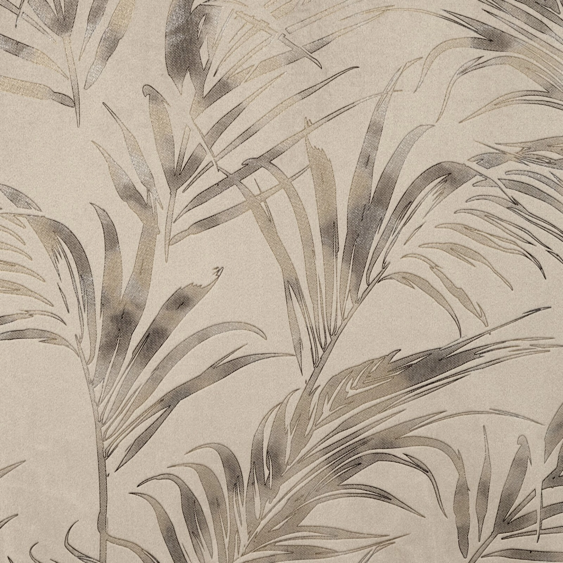 Záves 135x270 cm zamatový béžový šampanský na kovové krúžky DEBRA