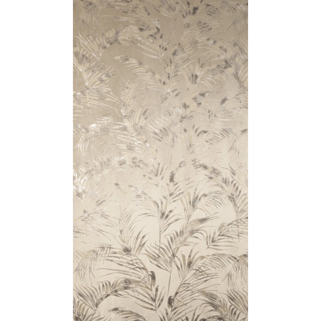 Záves 135x270 cm zamatový béžový šampanský na kovové krúžky DEBRA