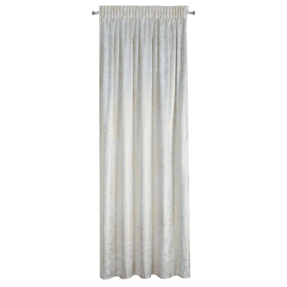Záves 135x270 cm zamatový bielo šampanský na riasiacu pásku AVENA