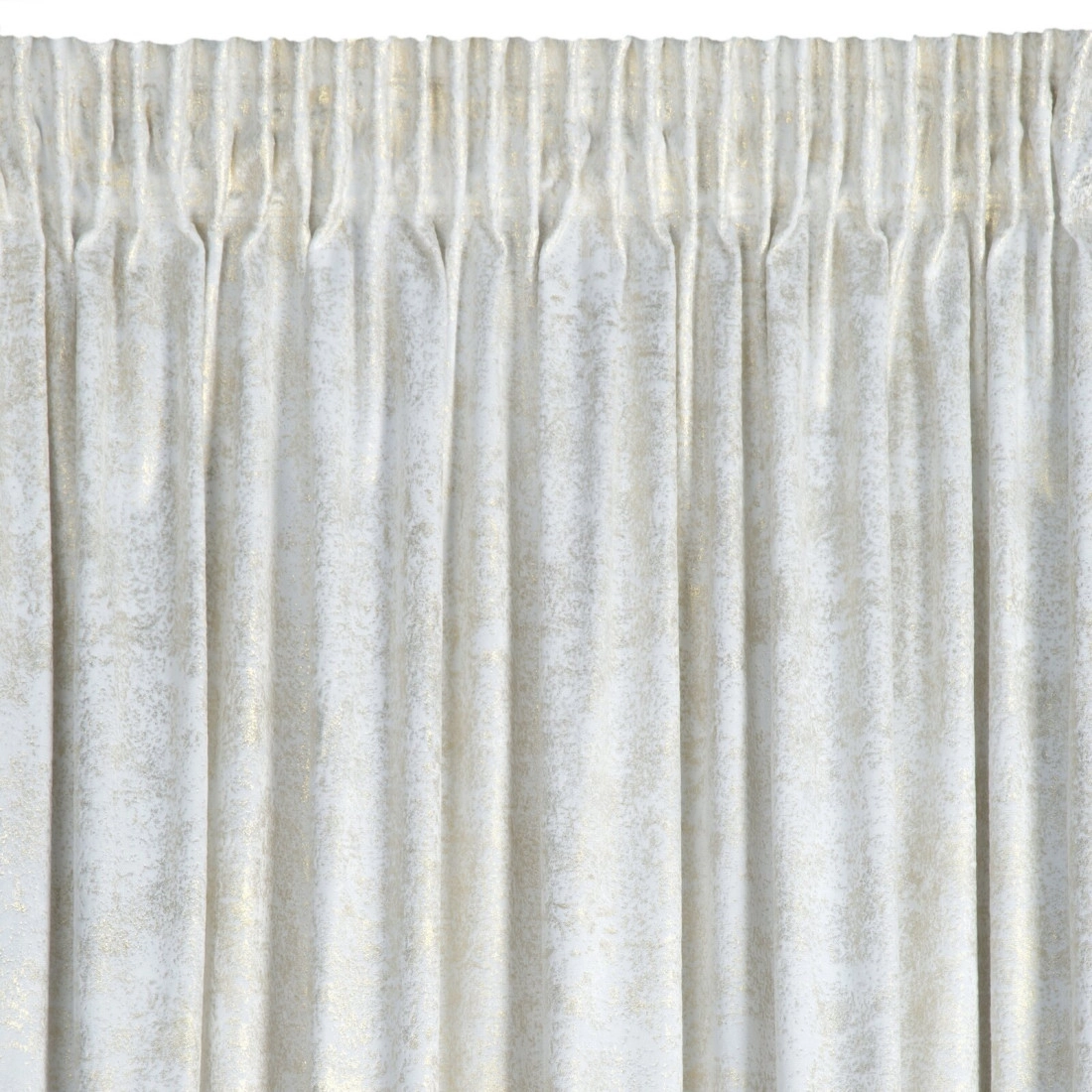 Záves 135x270 cm zamatový bielo šampanský na riasiacu pásku AVENA