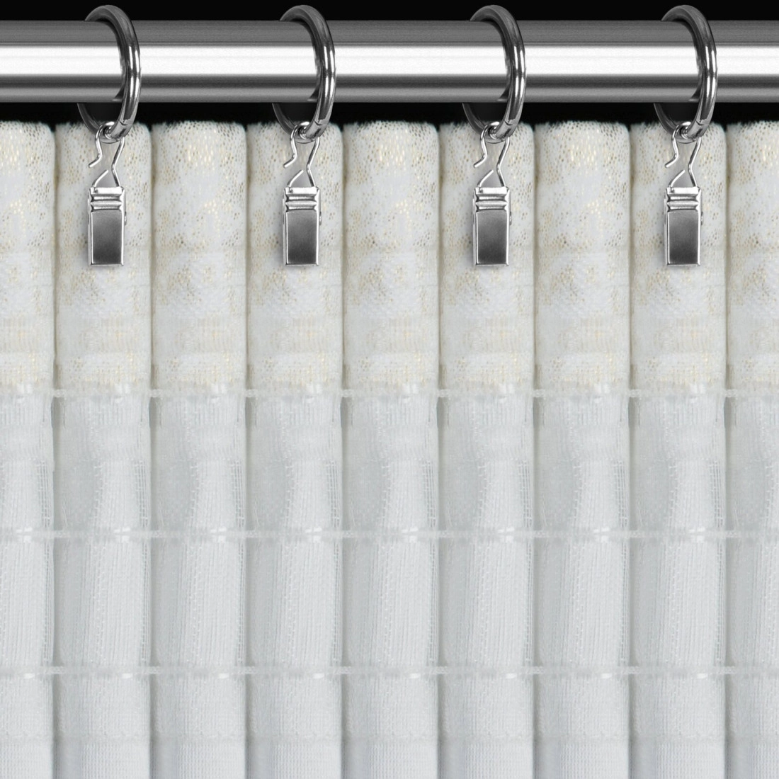 Záves 135x270 cm zamatový bielo šampanský na riasiacu pásku AVENA