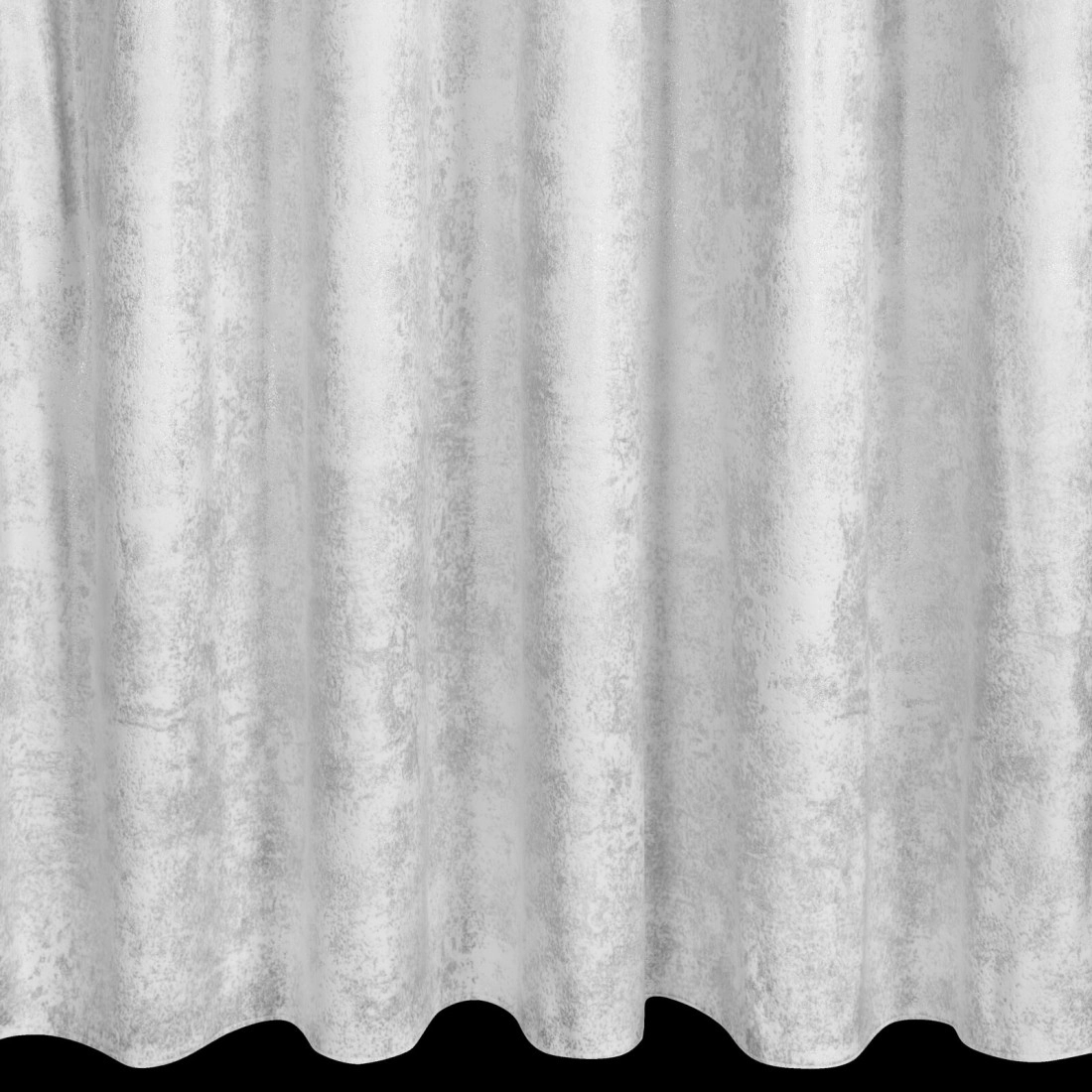 Záves 135x270 cm zamatový bielo strieborný na riasiacu pásku AVENA