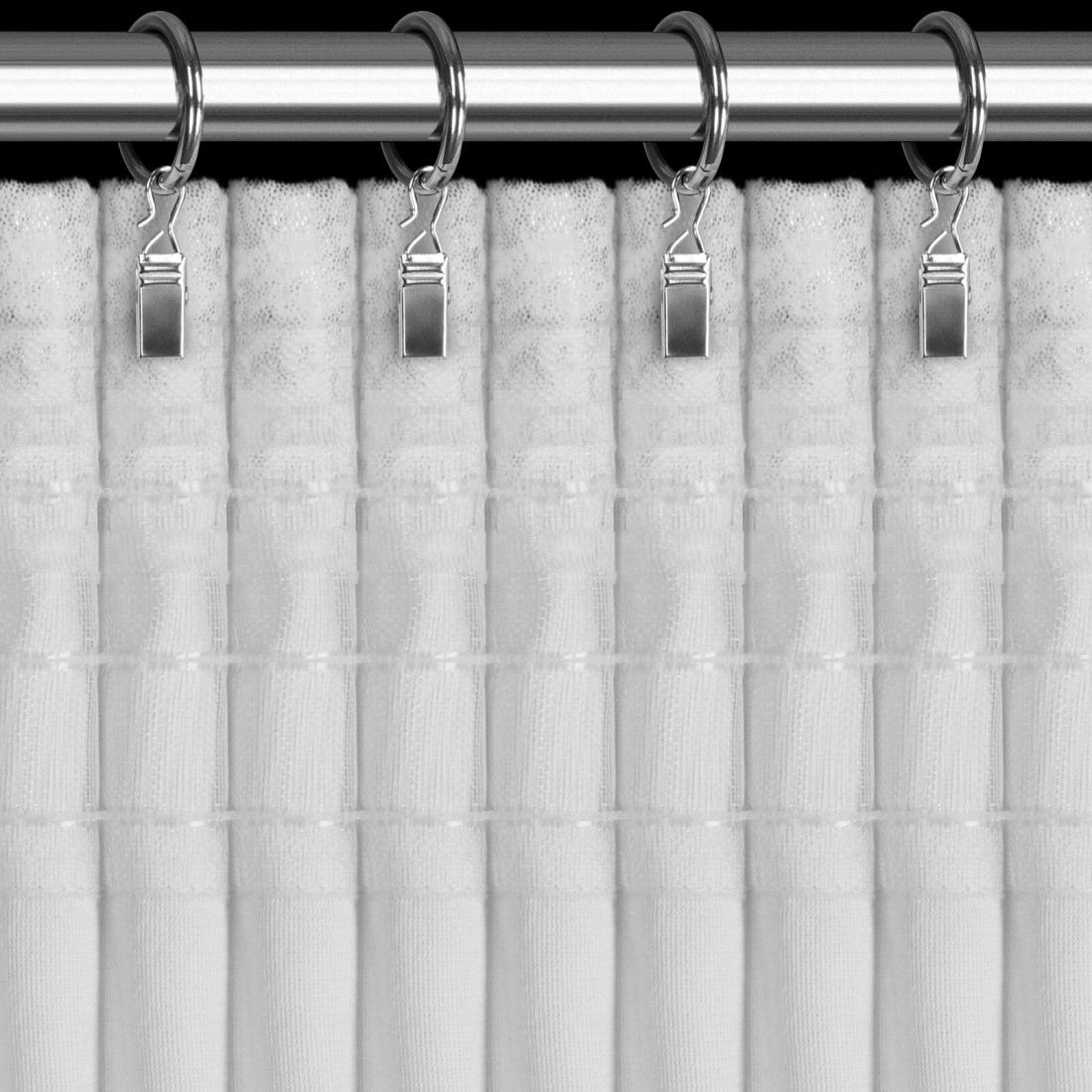 Záves 135x270 cm zamatový bielo strieborný na riasiacu pásku AVENA