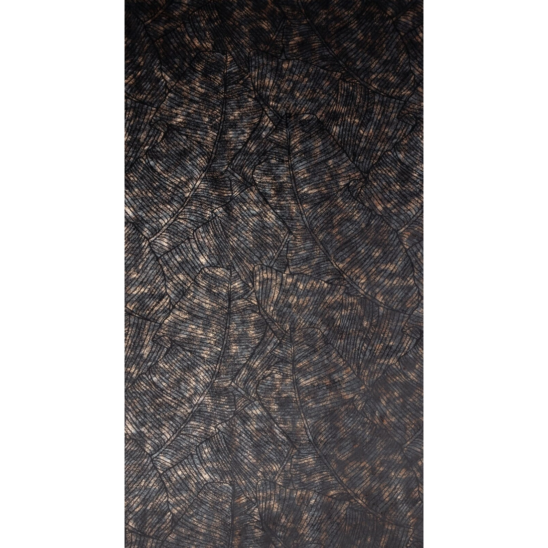 Záves 135x270 cm zamatový čierno šampanský na riasiacu pásku TULIA