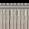 Záves 135x270 cm zamatový krémový strieborný na riasiacu pásku AVENA