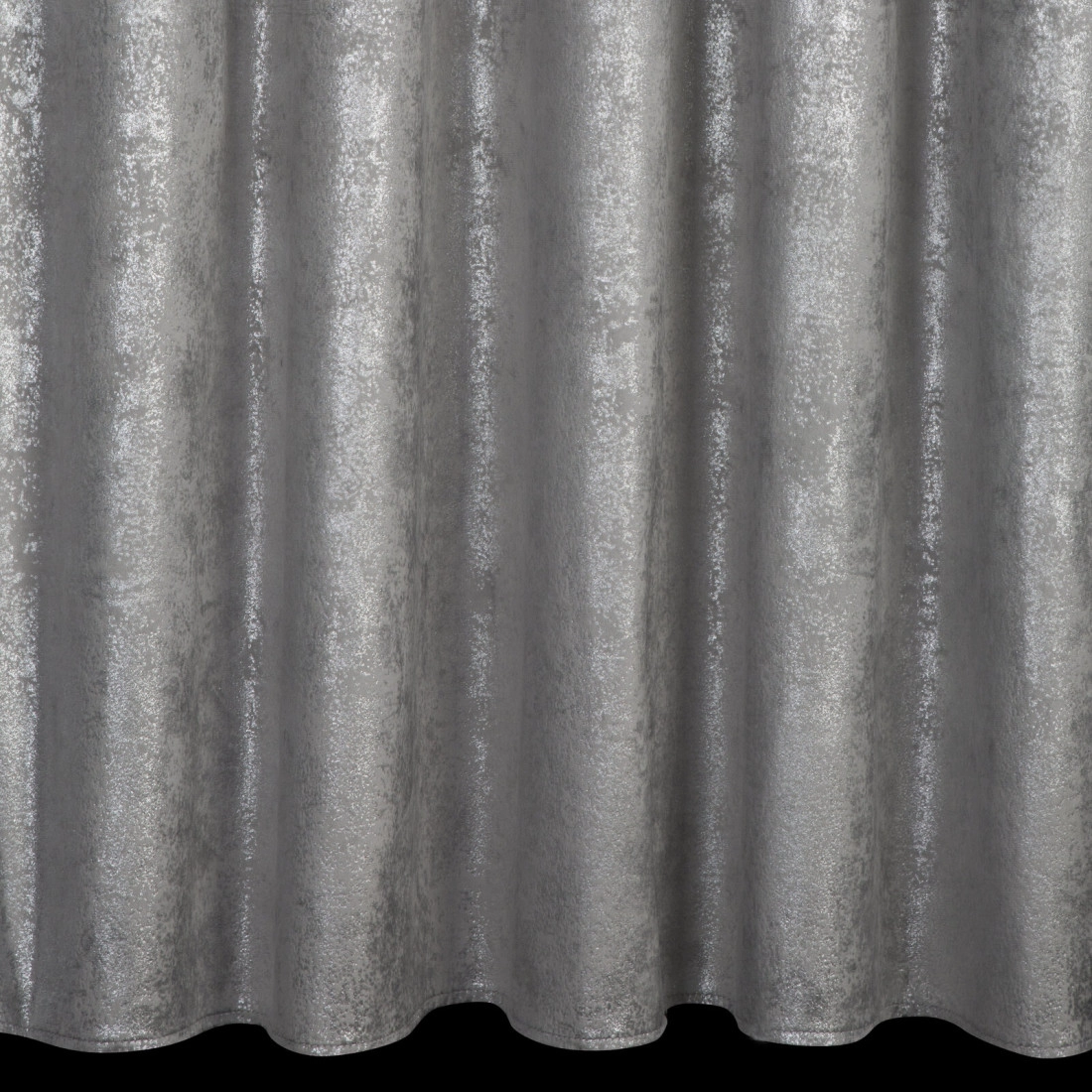 Záves 135x270 cm zamatový oceľový strieborný na riasiacu pásku AVENA