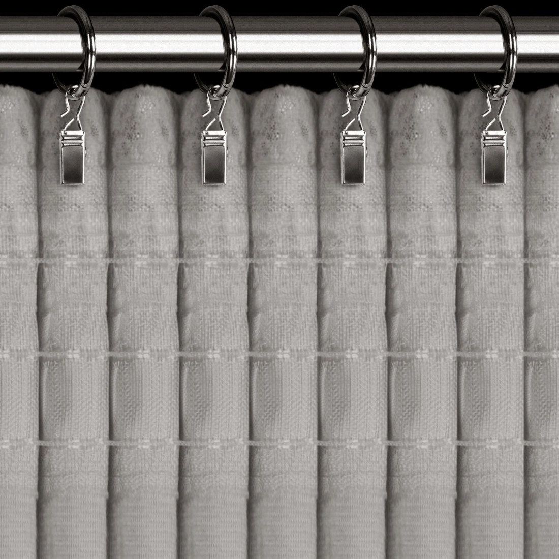 Záves 135x270 cm zamatový oceľový strieborný na riasiacu pásku AVENA