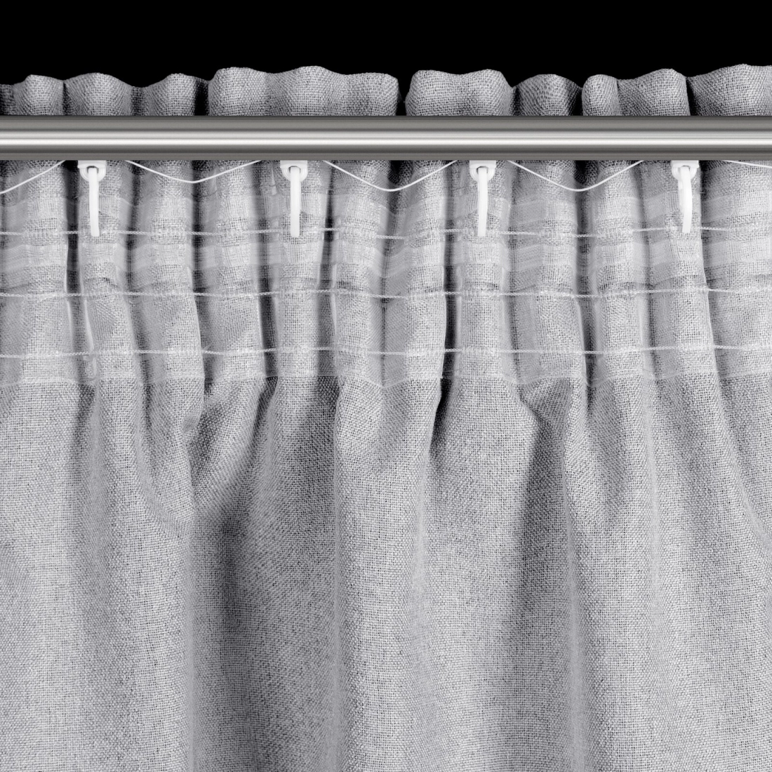 Záves 135x270 cm zatemňovací oceľový na riasiacu pásku SUZAN