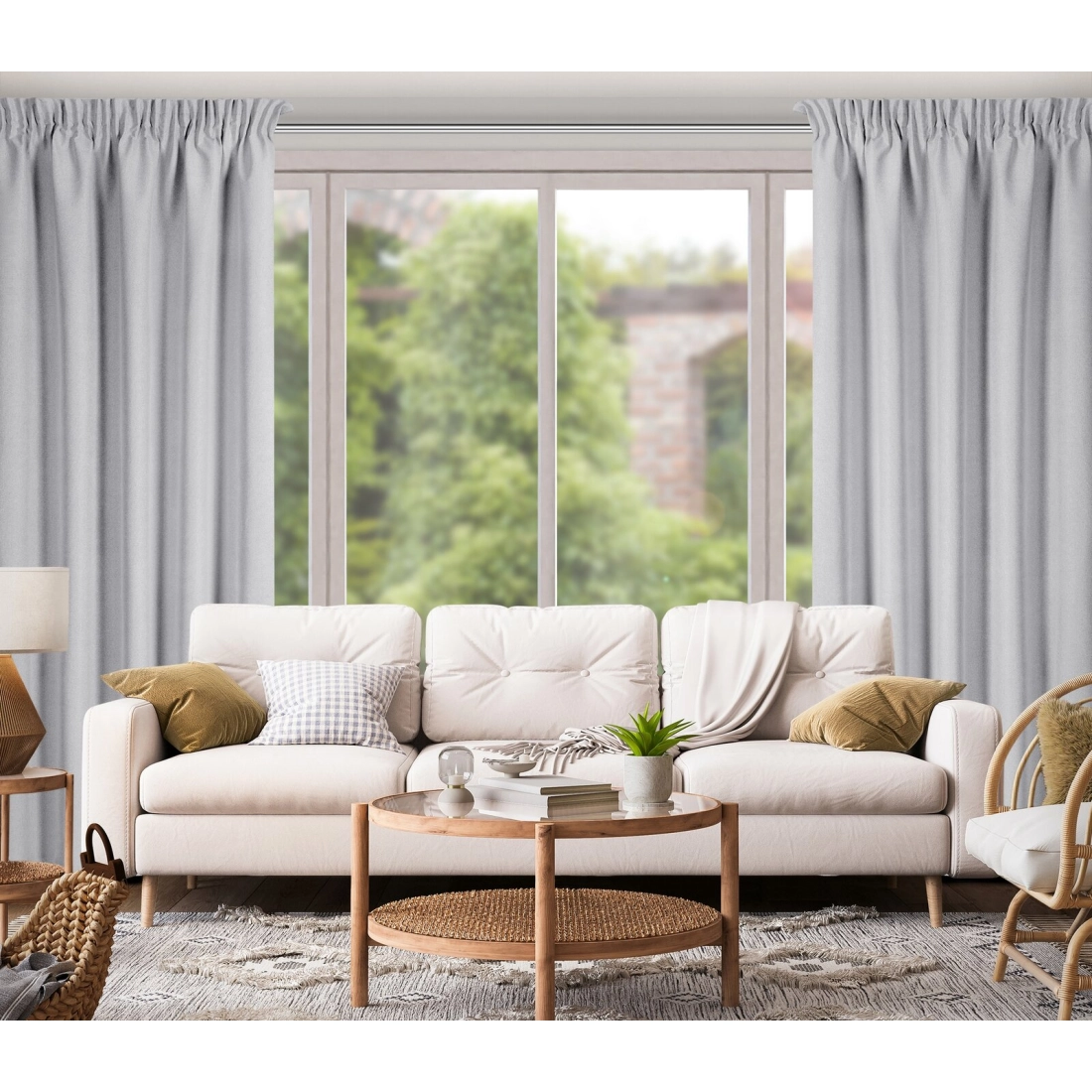 Záves 135x270 cm zatemňovací oceľový na riasiacu pásku SUZAN