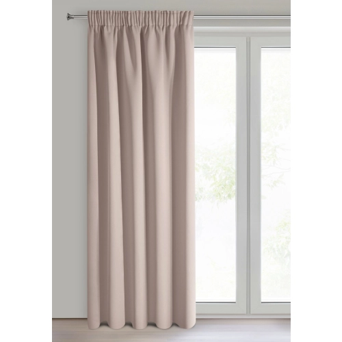 Záves 135x270 cm zatemňovací púdrovoružový na riasiacu pásku LOGAN