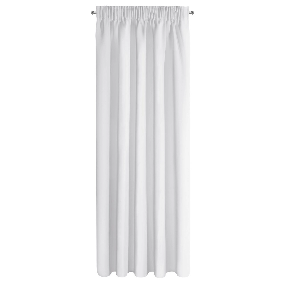 Záves 135x270 cm zatemňujúci biely na riasiacu pásku ADLEY