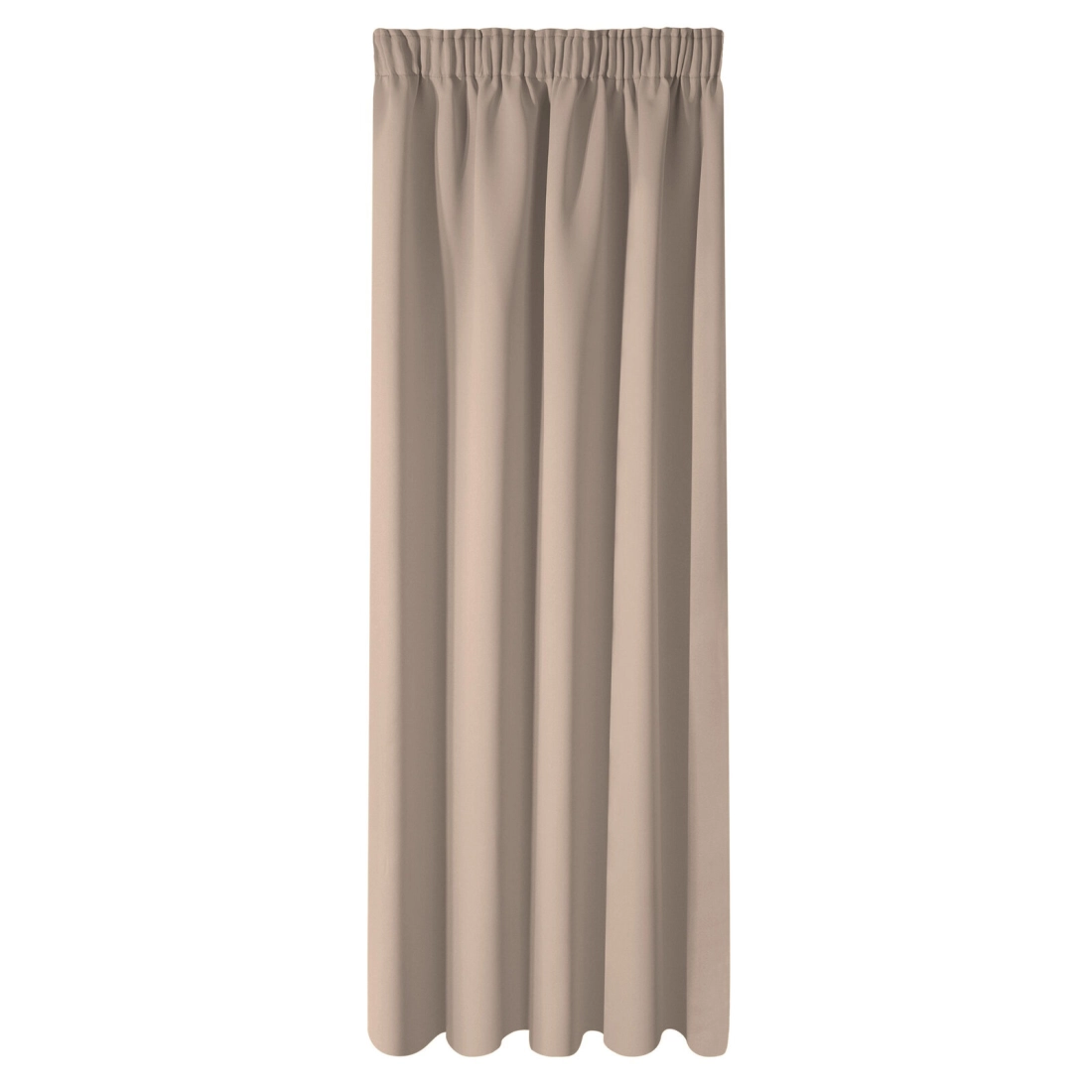 Záves 135x270 cm zatemňujúci matný béžový na riasiacu pásku LOGAN