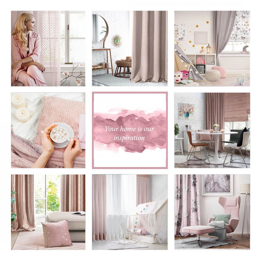 Záves 135x300 cm zamatový púdrovo ružový na riasiacu pásku ROSA Design 91