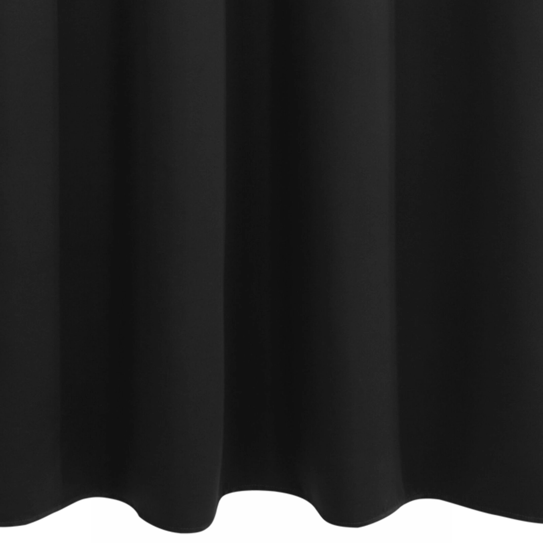 Záves 140x175 cm čierny zatemňujúci matný na kovové krúžky LOGAN