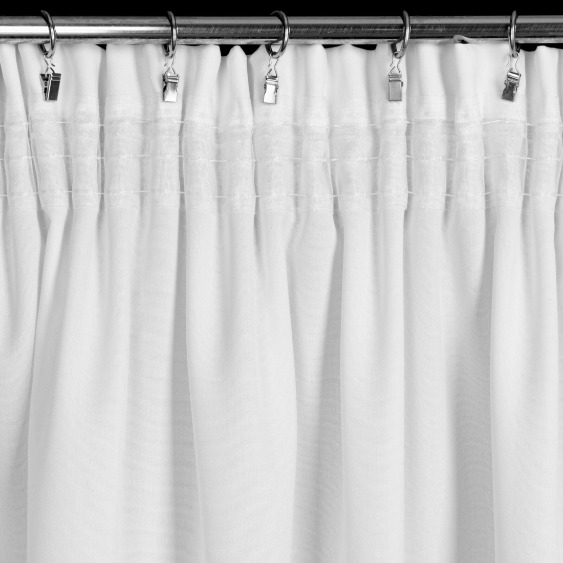 Záves 140x175 cm matný biely na riasiacu pásku RITA