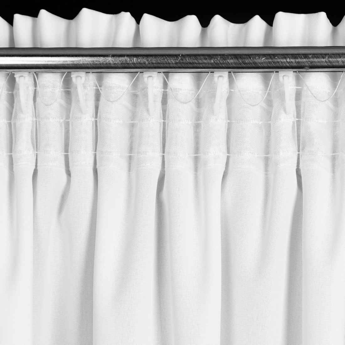 Záves 140x175 cm matný biely na riasiacu pásku RITA