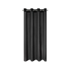 Záves 140x175 cm matný čierny na kovové krúžky RITA