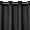 Záves 140x175 cm matný čierny na kovové krúžky RITA