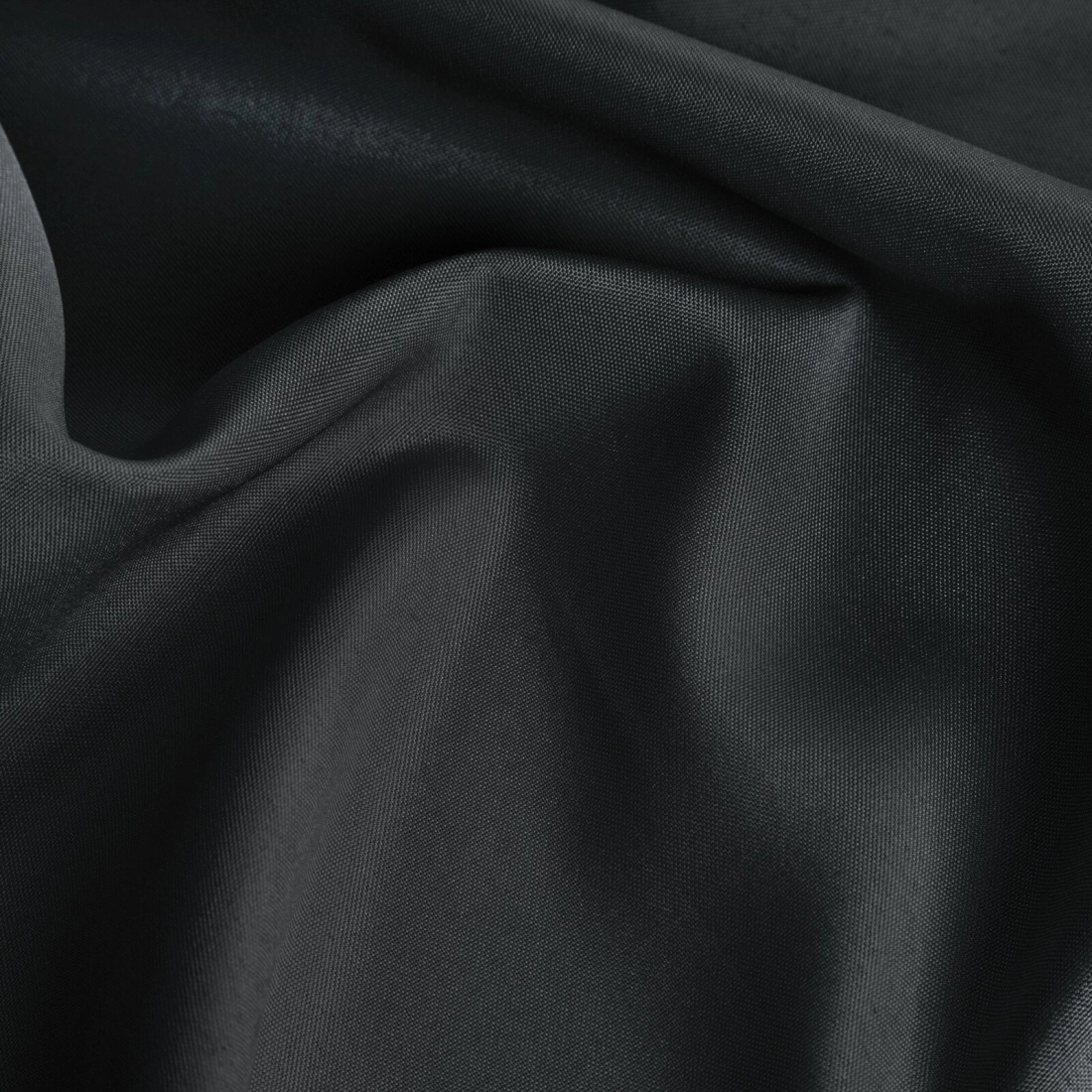 Záves 140x175 cm matný čierny na kovové krúžky RITA