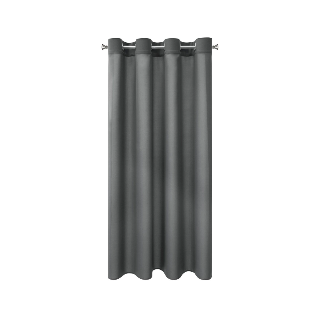 Záves 140x175 cm matný grafitový na kovové krúžky RITA