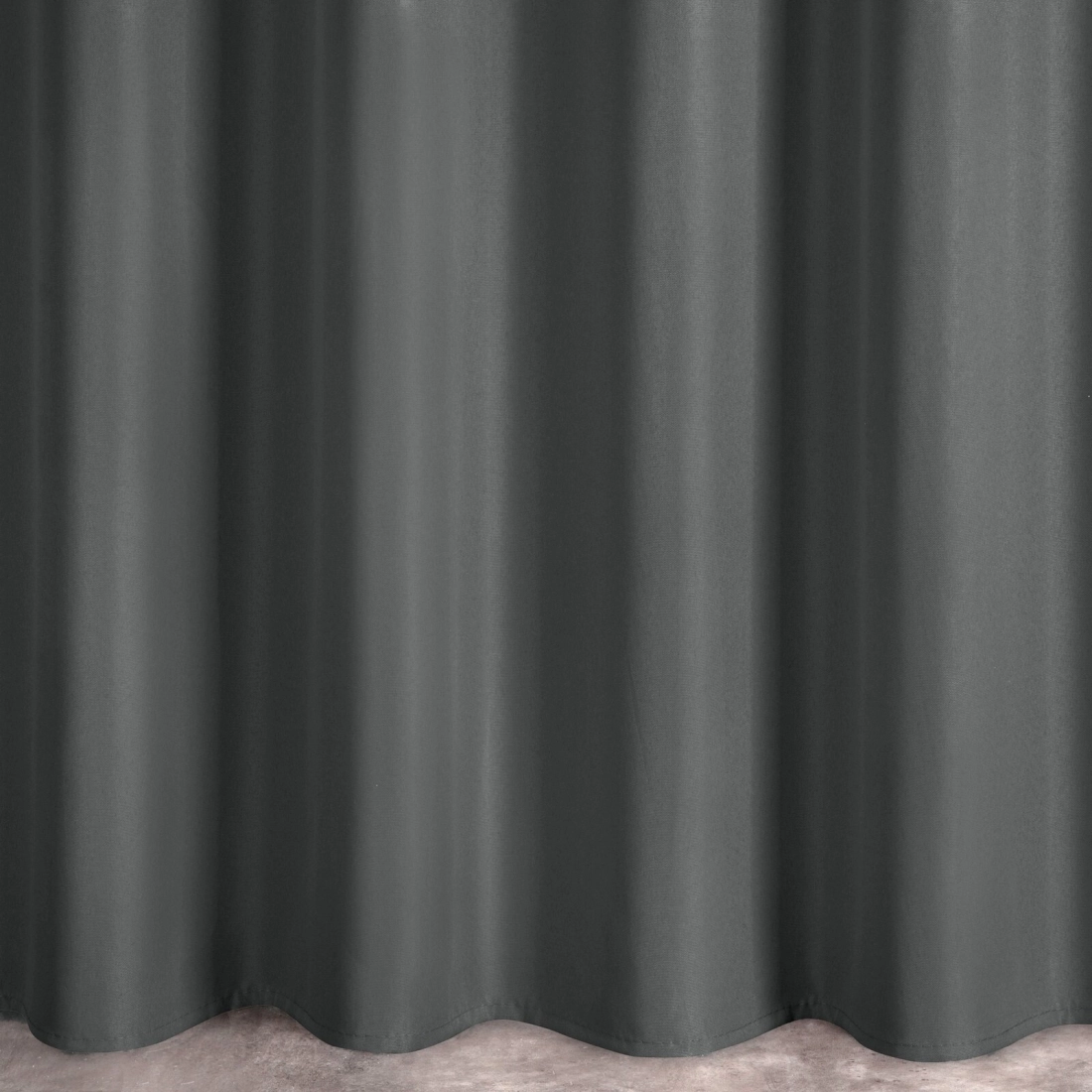 Záves 140x175 cm matný grafitový na kovové krúžky RITA