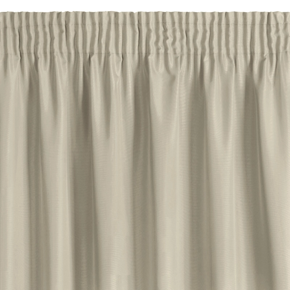 Závěs 140x175 cm matný polyester tmavě béžový na řasící pásku RITA