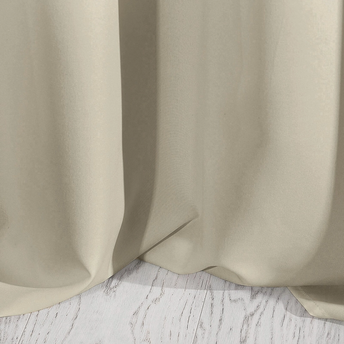 Závěs 140x175 cm matný polyester tmavě béžový na řasící pásku RITA