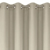 Záves 140x175 cm matný tmavobéžový na kovové krúžky RITA
