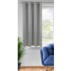 Záves 140x175 cm sivý zatemňujúci matný na kovové krúžky LOGAN