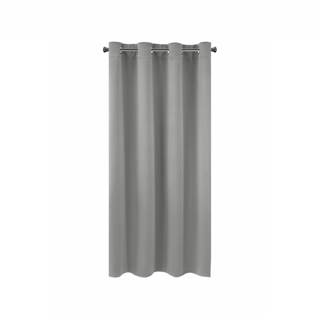 Záves 140x175 cm sivý zatemňujúci matný na kovové krúžky LOGAN