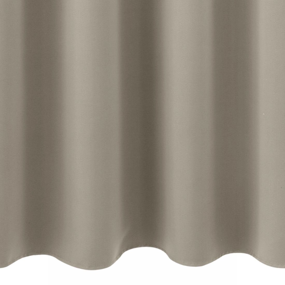 Zatemňovací matný závěs 140x175 cm v tmavě béžové barvě na kovových kroužcích LOGAN