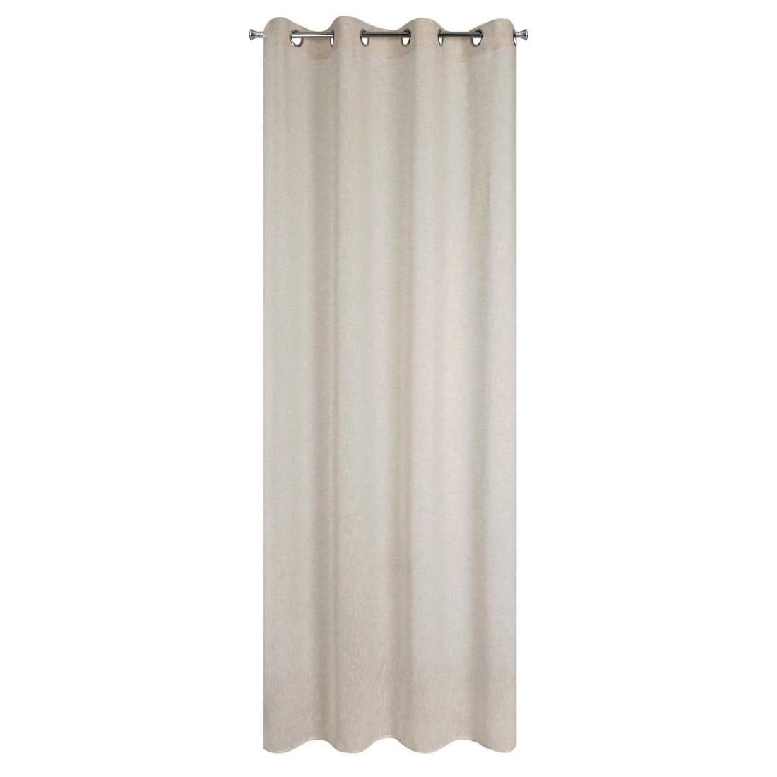 Záves 140x250 cm béžový na kovové krúžky ANGELIKA