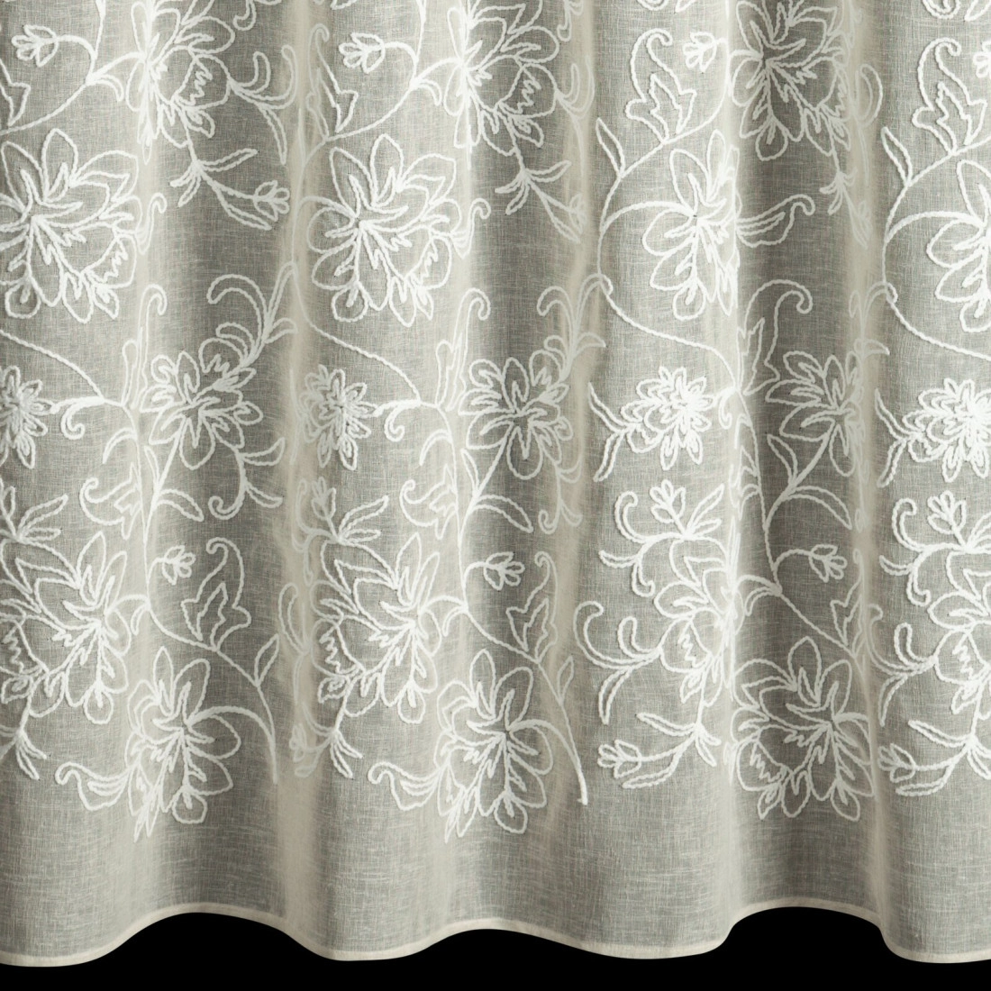 Záves 140x250 cm béžový na kovové krúžky LILY