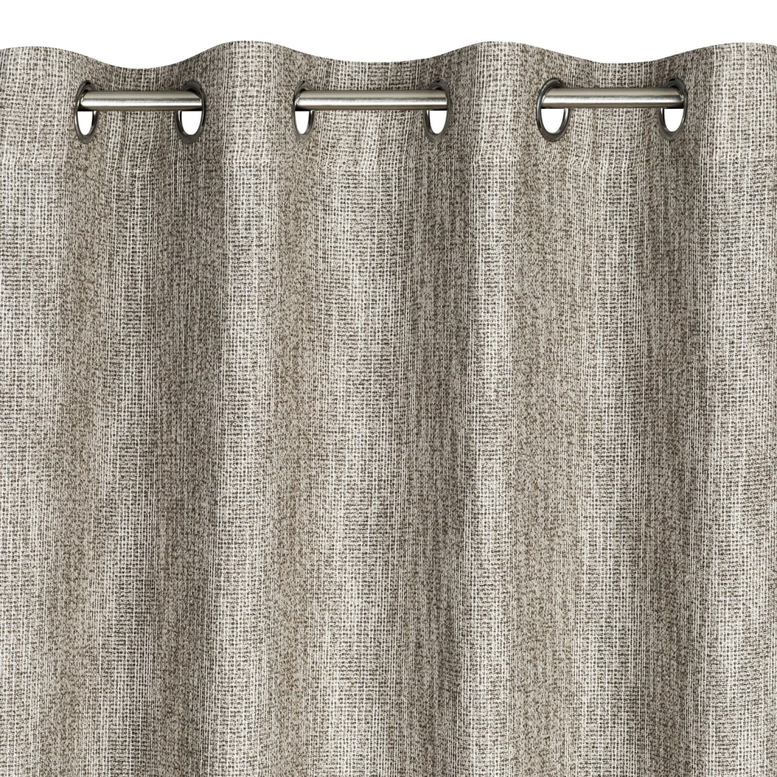 Záves 140x250 cm béžový na kovové krúžky MEGAN
