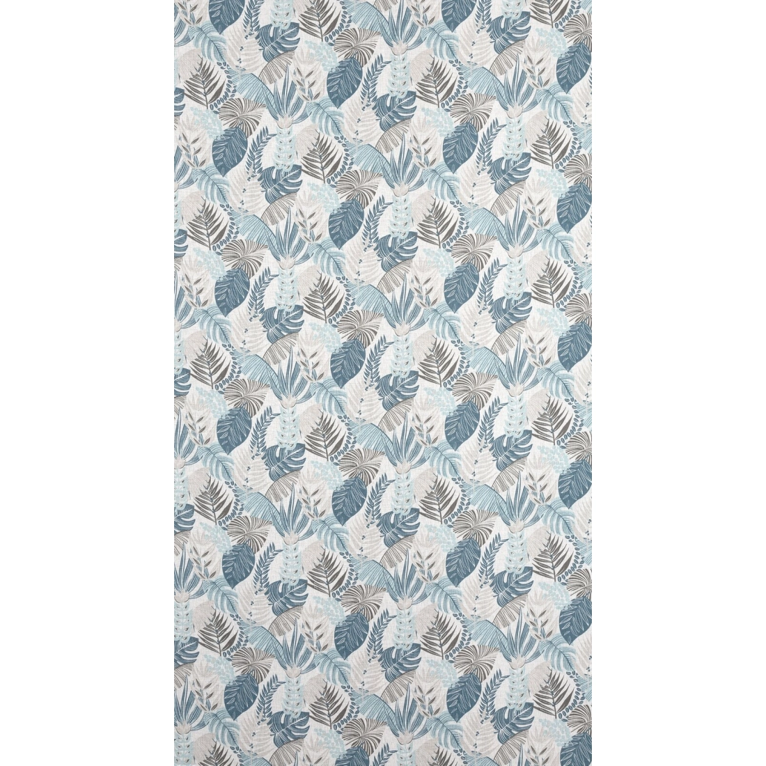 Závěs 140x250 cm bílo-modrý na kovové kroužky AMELA