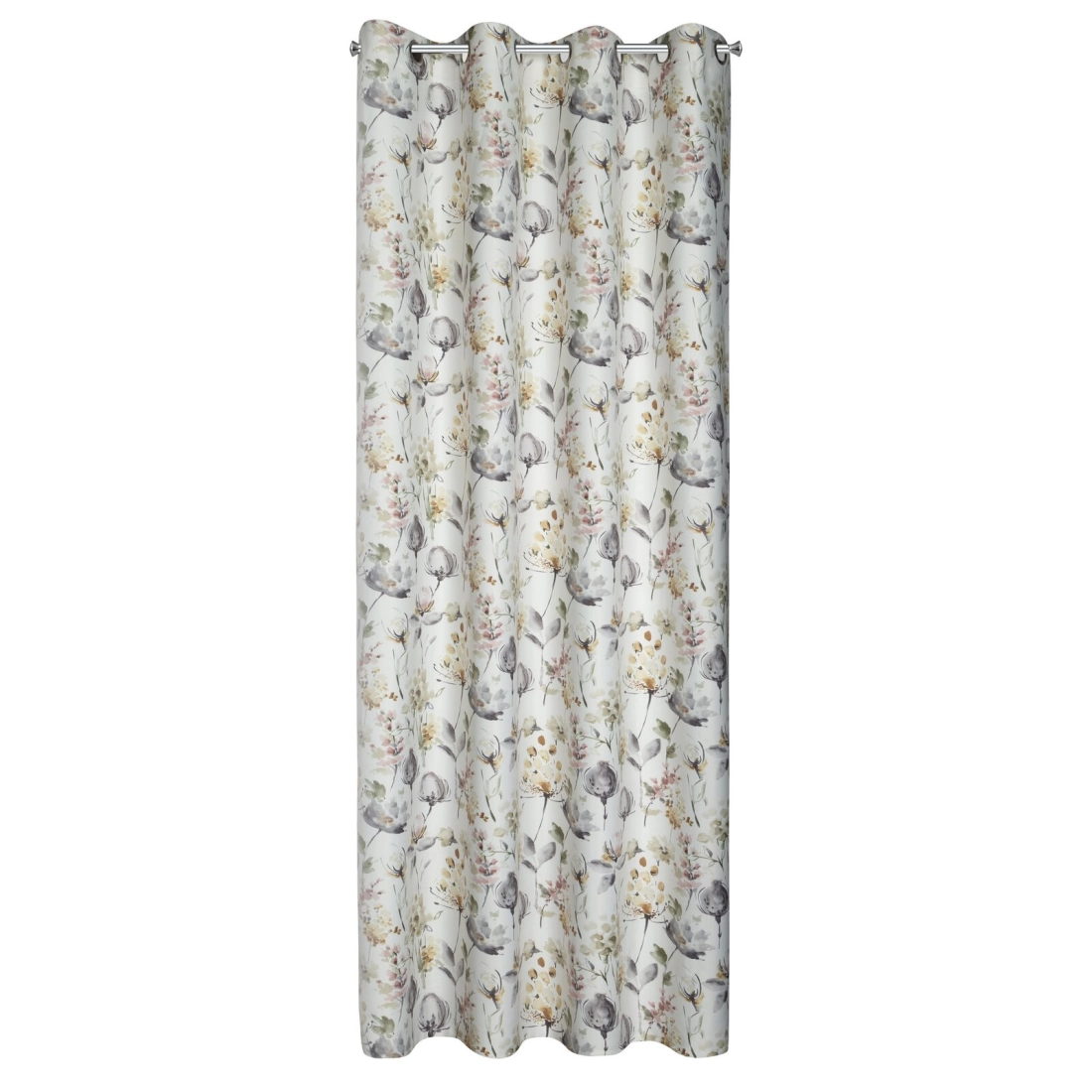 Záves 140x250 cm bielo-olivový na kovové krúžky ZOJA