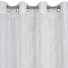Záves 140x250 cm bielo-strieborný na kovové krúžky AGNES